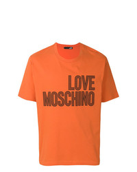 orange moschino shirt