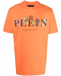 Philipp Plein Tattoo Logo Print T Shirt