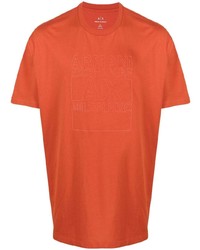 Armani Exchange Tonal Logo Print T Shirt