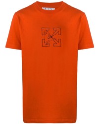 Off-White Workers Logo Print T Shirt