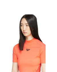 Reebok Classics Orange Classics Crop T Shirt