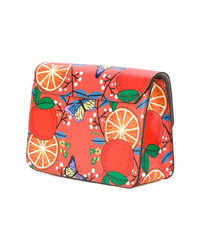 Furla Orange Printed Bag