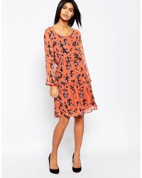 Pepe Jeans Edna Floral Print Dress With Keyhole Back