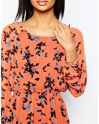 Pepe Jeans Edna Floral Print Dress With Keyhole Back