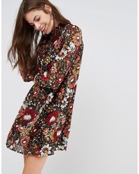 Brave Soul Floral Print Smock Dress