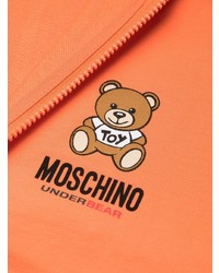 Moschino Logo Print Zipped Hoodie