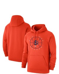 Nike Orange Syracuse Orange Basketball Icon Club Fleece Pullover Hoodie At Nordstrom