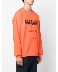 Moschino Logo Print Cotton Sweatshirt