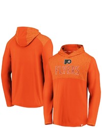 FANATICS Branded Orange Philadelphia Flyers Iconic Marbled Clutch Pullover Hoodie