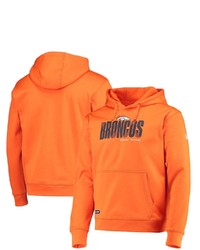 New Era Orange Denver Broncos Combine Authentic Hard Hash Pullover Hoodie At Nordstrom