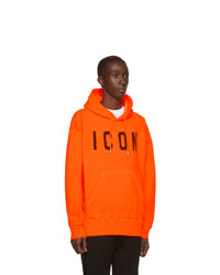 Dsquared2 hoodie orange sale