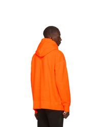 DSQUARED2 Orange Fluo Dyed Icon Hoodie