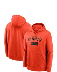 Nike Orange San Francisco Giants Team Lettering Club Pullover Hoodie