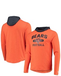 New Era Orangenavy Chicago Bears Active Block Hoodie Long Sleeve T Shirt