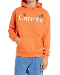 CARROTS BY ANWAR CARROTS X Felt Butterfly Graphic Hoodie In Orange At Nordstrom