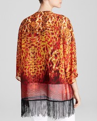 Bloomingdale's Status By Chenault Ikat Open Cardigan