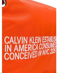 Calvin Klein 205W39nyc Embroidered Text Clutch Bag