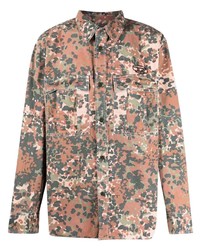 Diesel Camouflage Print Cotton Shirt