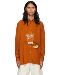 Jacquemus Orange Le Splash La Chemise Toutou Shirt