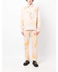 Haikure Paint Splatter Print Cotton Shirt