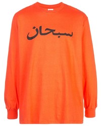 Supreme Arabic Logo Long Sleeved T Shirt