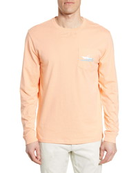 Southern Tide Center Console Long Sleeve Pocket Graphic Tee