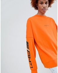 ANTIMATTER Long Sleeve T Shirt In Orange