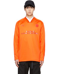 Y-3 Orange Bonded Long Sleeve T Shirt