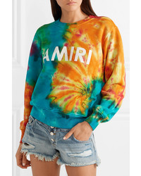 Amiri Printed D Cotton Jersey Sweatshirt
