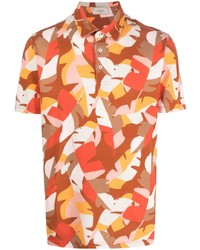 Altea Palm Leaf Print Polo Shirt