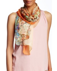 David & Young Floral Print Oblong Scarf