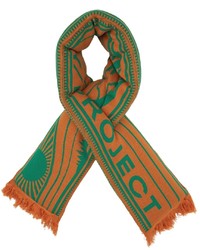 Y/Project Orange Green Pillow Scarf