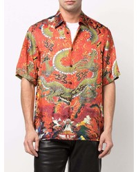 Just Cavalli Dragon Print Shirt