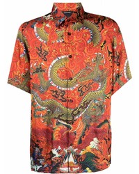 Just Cavalli Dragon Print Shirt