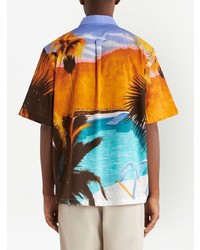 Etro Graphic Print Short Sleeve Shirt