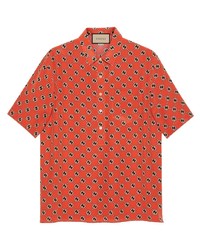 Gucci Monogram Print Short Sleeve Shirt