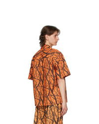 John Elliott Orange Camp Shirt