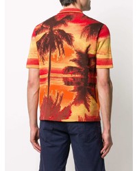 Roberto Collina Palm Tree Print Shirt