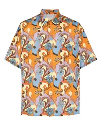 Iroquois Romantic Print Buttoned Shirt
