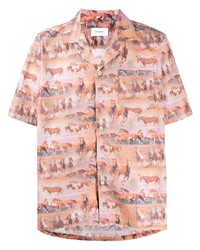 Rhude Short Sleeve Horse Print Shirt