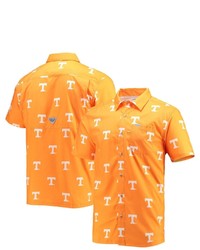 Columbia Tennessee Orange Tennessee Volunteers Super Slack Tide Omni Shade Button Up Shirt
