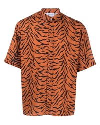 Family First Tiger Print Short Sleeve Shirt