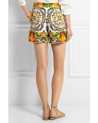Dolce & Gabbana Printed Jacquard Shorts