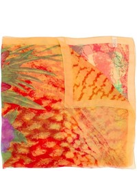 Kenzo Vintage Flower Printed Scarf
