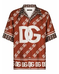 Dolce & Gabbana All Over Logo Print Shirt