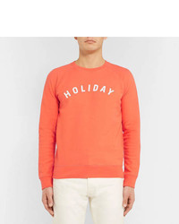 Holiday Boileau Slim Fit Printed Fleece Back Cotton Jersey Sweatshirt