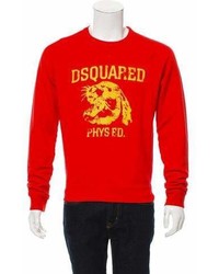 DSQUARED2 Logo Phys Ed Print Sweatshirt W Tags