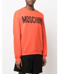 Moschino Logo Print Crew Neck Sweatshirt