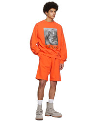 Heron Preston Orange Cotton Sweatshirt