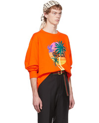 Gucci Orange Cotton Sweatshirt